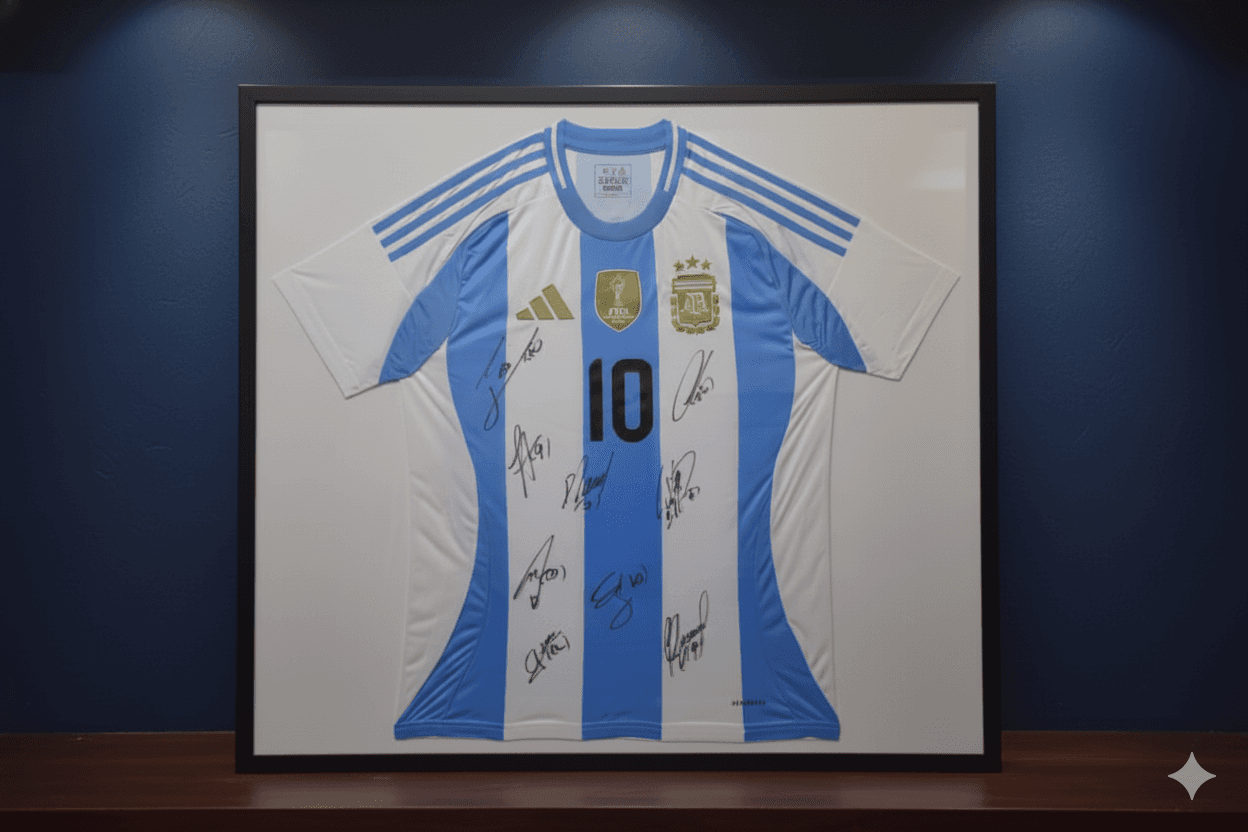 Camiseta Argentina firmada por los campeones